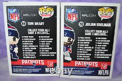 Funko POP NEW ENGLAND PATRIOTS TOM BRADY 59, & JULIAN EDELMAN 70 SUPER BOWL NFL