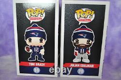 Funko POP NEW ENGLAND PATRIOTS TOM BRADY 59, & JULIAN EDELMAN 70 SUPER BOWL NFL