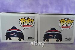 Funko POP NEW ENGLAND PATRIOTS TOM BRADY 59, & JULIAN EDELMAN 70 SUPER BOWL NFL