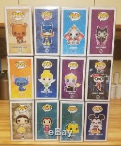 Funko Pop COMPLETE SET of 12 Diamond Collection Hot Topic Exclusives +Protectors
