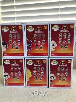 Funko Pop! Disney INCREDIBLES 2 FIRE, MONSTER, BABY, EDNA JACK-JACK Set of 6 NEW