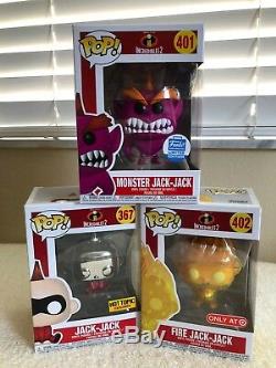 Funko Pop! Disney INCREDIBLES 2 FIRE, MONSTER, BABY, EDNA JACK-JACK Set of 6 NEW