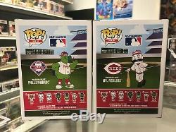 Funko Pop! MLB Mascots MR REDLEGS #3 PHILLY PHANATIC #5 Mint In Box with protector
