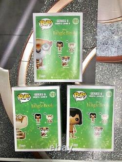 Funko Pop Mowgli Kaa Shere Khan Jungle Book Set NIB Disney Rare