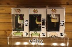 Funko Pop! Rick And Morty BLIPS AND CHITZ Entire Lot RICK, MORTY, & ROY GameStop