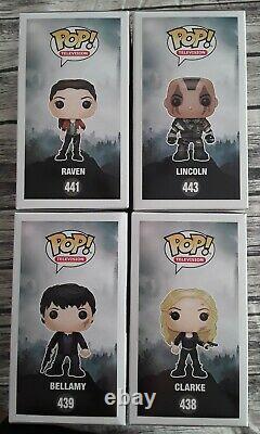 Funko Pop! The 100 Lot of 4 Bellamy, Lincoln, Raven, & Clarke NEW IN BOXES