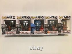 Funko Pop The Mandalorian Star Wars Lot of 5 Exclusives NIB Ships Worldwide