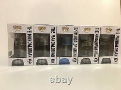 Funko Pop The Mandalorian Star Wars Lot of 5 Exclusives NIB Ships Worldwide