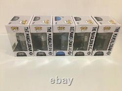 Funko Pop The Mandalorian Star Wars Lot of 5 Exclusives NIB Ships Worldwide