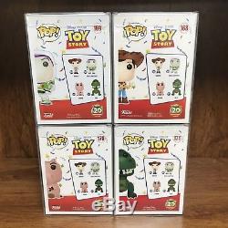 Funko Pop Toy Story 20TH Anniversary! Set of 4 Buzz, Woody, Hamm & Rex Vinyl