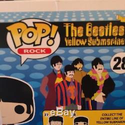 Funko Pop Vinyl THE BEATLES Yellow Submarine COMPLETE SET 5 Figure Lot RARE