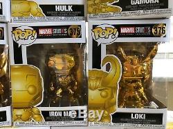 Funko pop! Marvel Studios The First 10 Years (Gold Chrome) Set of 13 In Hand NEW