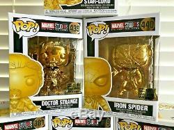 Funko pop! Marvel Studios The First Ten Years (Gold Chrome) Set of 15 Complete