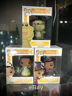 Funko pop princess and the frog Set Tiana Dr Facilier Louis MINT