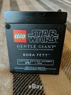 Gentle Giant LEGO Star Wars Boba Fett & Luke Skywalker Maquette Statue LOT
