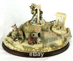 Goebel Olszewski Miniature Nativity Landscape 10 Figurines 1st Ed Bronze Enamel