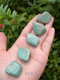 Grade A++Amazonite Tumbled Stones, 0.8-1.25 Polished Amazonite, Wholesale Lots