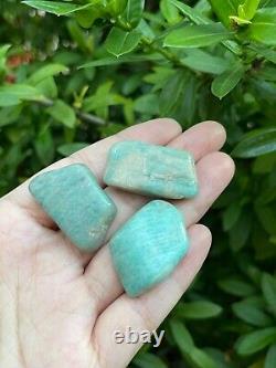 Grade A++Amazonite Tumbled Stones, 0.8-1.25 Polished Amazonite, Wholesale Lots