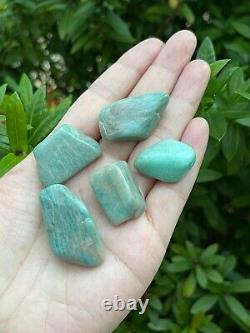 Grade A++Amazonite Tumbled Stones, 0.8-1.25 Polished Amazonite, Wholesale Lots