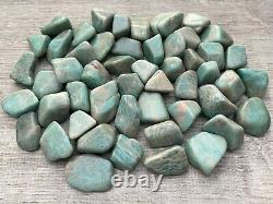 Grade A++Amazonite Tumbled Stones, 0.8-1.25 Polished Amazonite, Wholesale Lots