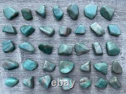 Grade A++Amazonite Tumbled Stones, 0.8-1.25 Polished Amazonite, Wholesale Lots