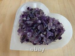 Grade A++ Amethyst Semi Tumbled Gemstone Mini Chips 4 9 m, Wholesale Bulk Lot