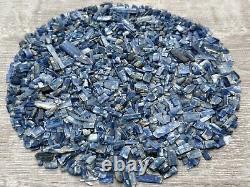 Grade A++ Blue Kyanite Semi Tumbled Gemstone Mini Chips 5-18 mm, Wholesale Bulk