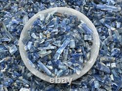 Grade A++ Blue Kyanite Semi Tumbled Gemstone Mini Chips 5-18 mm, Wholesale Bulk