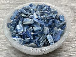 Grade A++ Blue Kyanite Semi Tumbled Gemstone Mini Chips 5-18 mm, Wholesale Bulk
