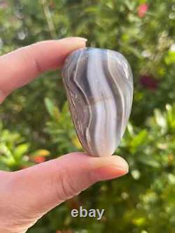 Grade A++ Botswana Agate Pebble, Botswana Agate Palm Stones, Wholesale Bulk Lot