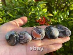 Grade A++ Botswana Agate Pebble, Botswana Agate Palm Stones, Wholesale Bulk Lot