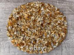 Grade A+++Citrine Semi Tumbled Gemstone Large Chips 5 16 mm, Wholesale Bulk Lot