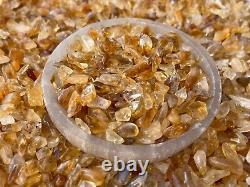 Grade A+++Citrine Semi Tumbled Gemstone Large Chips 5 16 mm, Wholesale Bulk Lot