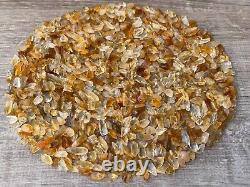 Grade A+++Citrine Semi Tumbled Gemstone Large Chips 5 16 mm, Wholesale Bulk Lot