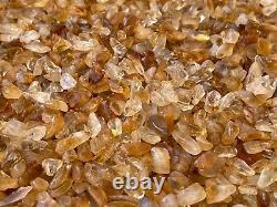 Grade A+++Citrine Semi Tumbled Gemstone Large Chips 5 16 mm, Wholesale Bulk Lot