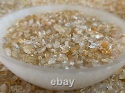 Grade A++ Citrine Semi Tumbled Gemstone Mini Chips 3 5 mm, Wholesale Bulk Lot