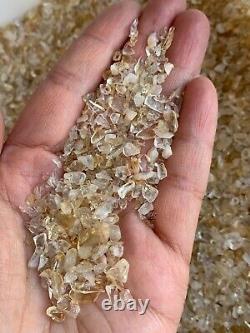 Grade A++ Citrine Semi Tumbled Gemstone Mini Chips 3 5 mm, Wholesale Bulk Lot