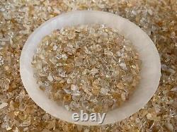 Grade A++ Citrine Semi Tumbled Gemstone Mini Chips 3 5 mm, Wholesale Bulk Lot