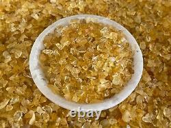 Grade A+++Citrine Semi Tumbled Gemstone Mini Chips 3 6 mm, Wholesale Bulk Lot