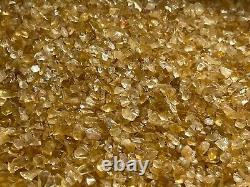 Grade A+++Citrine Semi Tumbled Gemstone Mini Chips 3 6 mm, Wholesale Bulk Lot