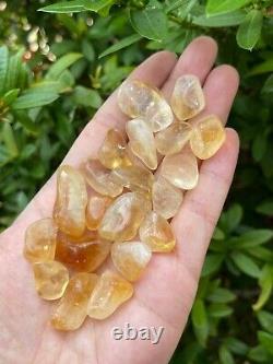 Grade A++ Citrine Tumbled Stone, 0.5-1 Tumbled Heated Citrine, Wholesale Bulk