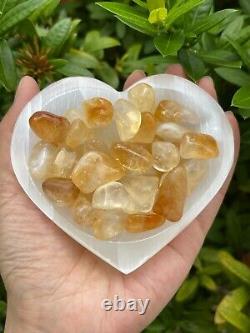 Grade A++ Citrine Tumbled Stone, 0.5-1 Tumbled Heated Citrine, Wholesale Bulk