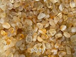 Grade A++ Citrine Tumbled Stone, 0.5-1 Tumbled Heated Citrine, Wholesale Bulk