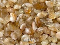 Grade A++ Citrine Tumbled Stone, 0.75-1.25 Tumbled Heated Citrine, Wholesale Lot