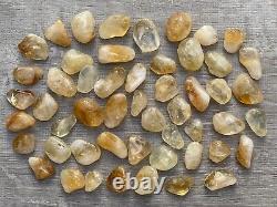 Grade A++ Citrine Tumbled Stone, 0.75-1.25 Tumbled Heated Citrine, Wholesale Lot