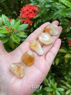 Grade A++ Citrine Tumbled Stone, 0.75-1.25 Tumbled Heated Citrine, Wholesale Lot