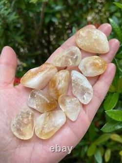 Grade A++ Citrine Tumbled Stone, 0.75-1.25 Tumbled Heated Citrine, Wholesale Lot