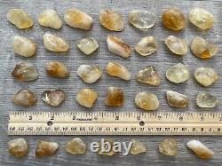 Grade A++ Citrine Tumbled Stone, 0.75-1.25 Tumbled Heated Citrine, Wholesale Lot