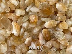 Grade A++ Citrine Tumbled Stone, 0.75-1.25 Tumbled Heated Citrine, Wholesale Lot