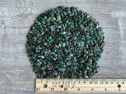 Grade A++ Emerald Semi Tumbled Gemstone Mini Chips 4 8 mm, Wholesale Bulk Lot